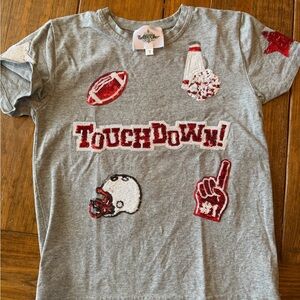 Belle Cher Gray Touchdown Kids Shirt